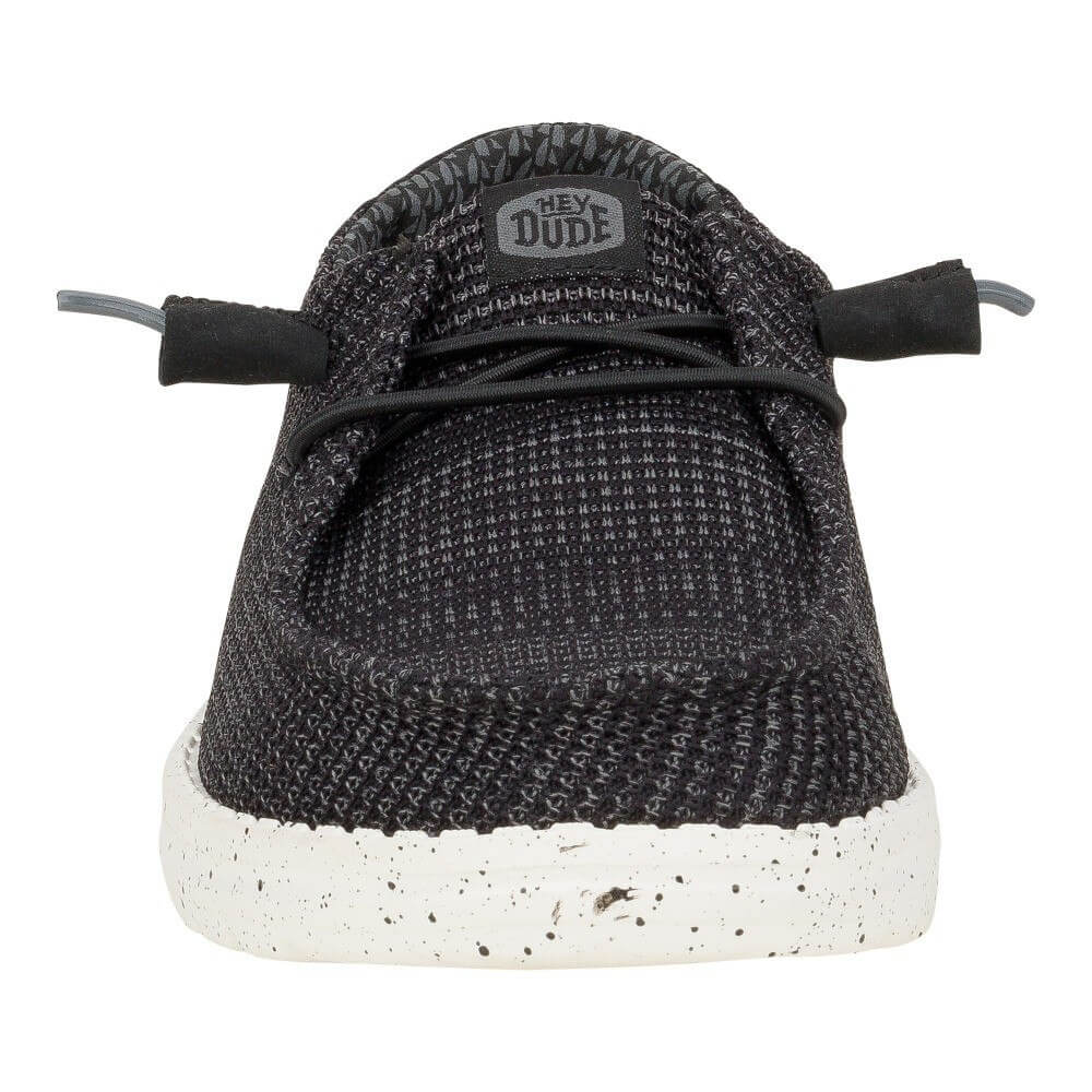 Hey Dude Womens Wendy Stretch Sox Shoes Black/White - 41878-066 - Image 4