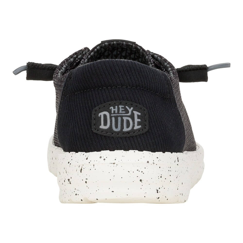 Hey Dude Womens Wendy Stretch Sox Shoes Black/White - 41878-066 - Image 5