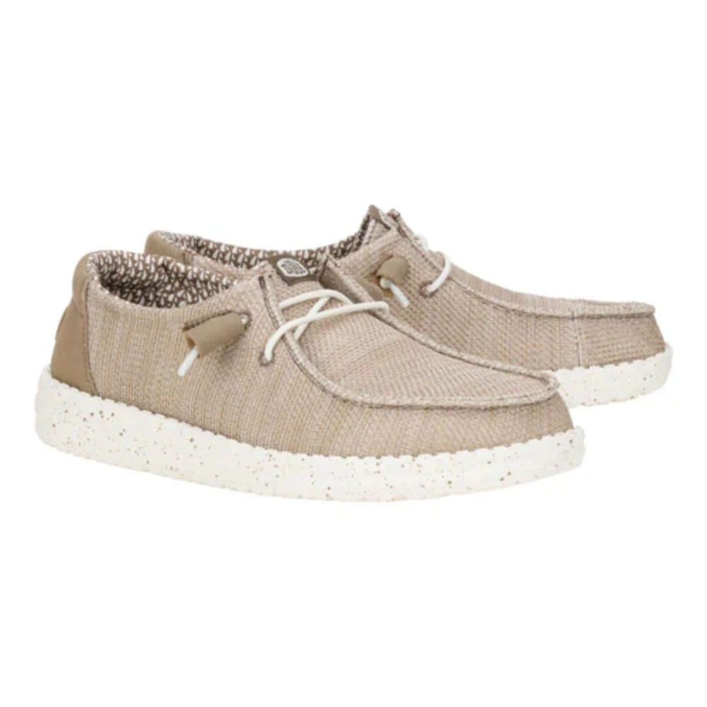 Hey Dude Womens Wendy Stretch Sox Shoes Walnut - 41878-267