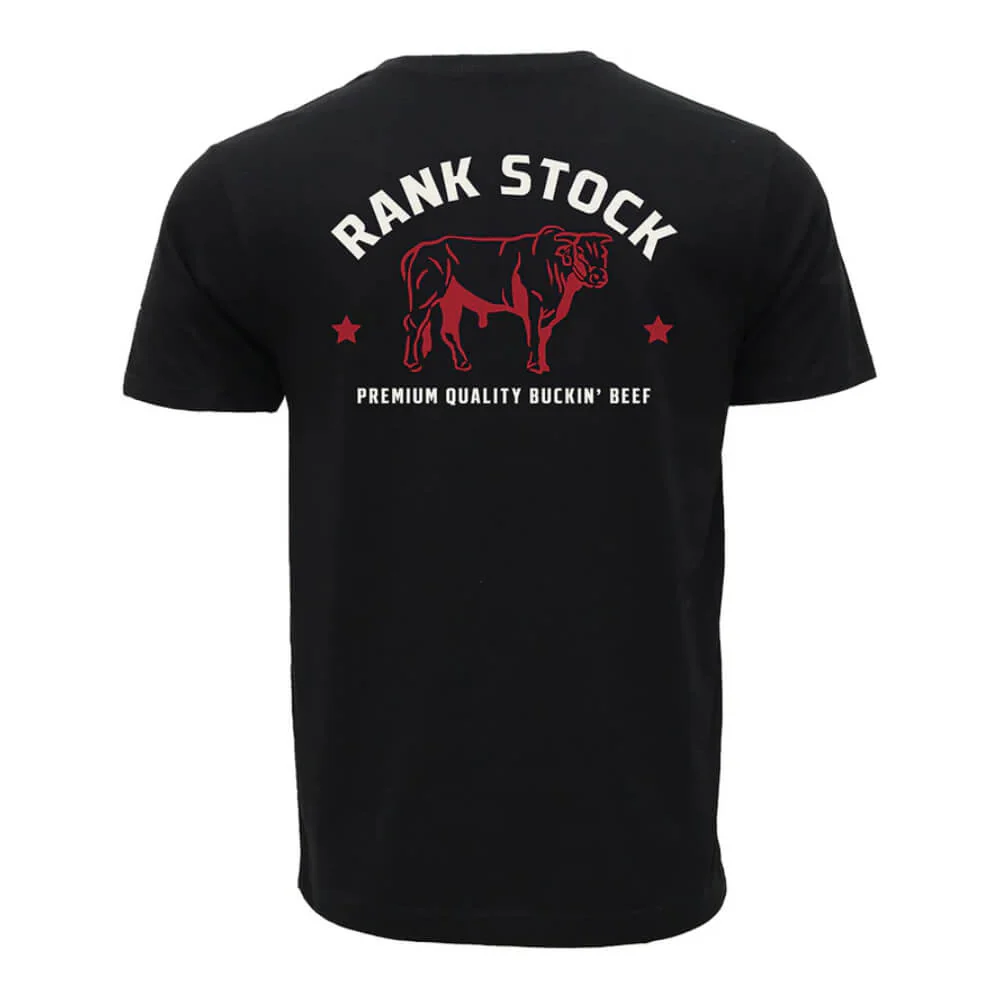 Hooey Mens "Charbray" Rank Stock Pocket T-Shirt Black - HT2619BK - Image 2