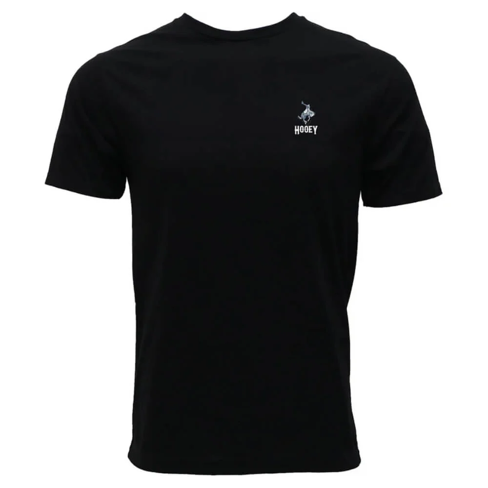Hooey Mens "Cheyenne" T-Shirt Black - HT1688BK