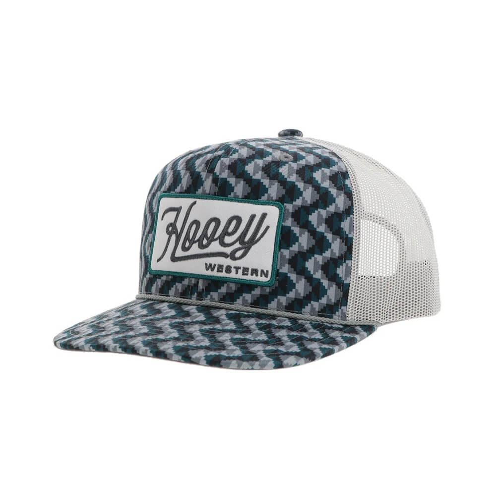 Hooey Mens "Lakota" Cap Teal/Grey - 2448T-TLGY