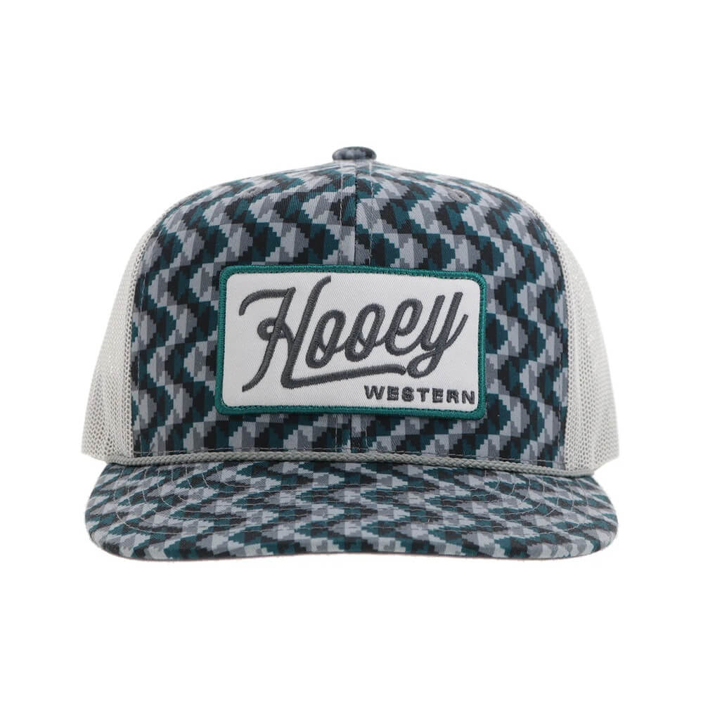 Hooey Mens "Lakota" Cap Teal/Grey - 2448T-TLGY - Image 2