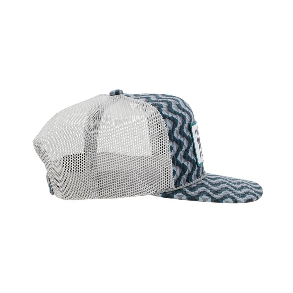 Hooey Mens "Lakota" Cap Teal/Grey - 2448T-TLGY - Image 4