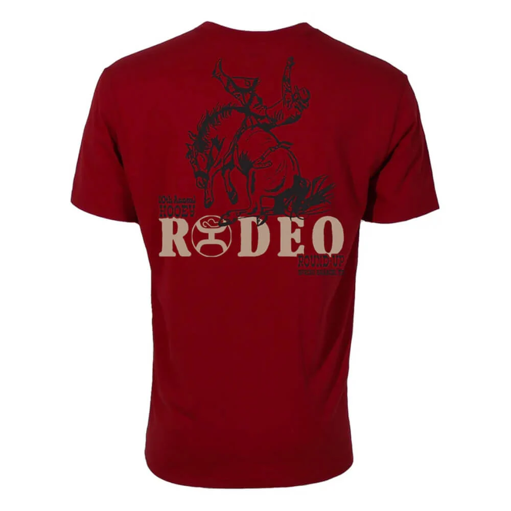 Hooey Mens "Rodeo Round Up" T-Shirt Red - HT2609RD