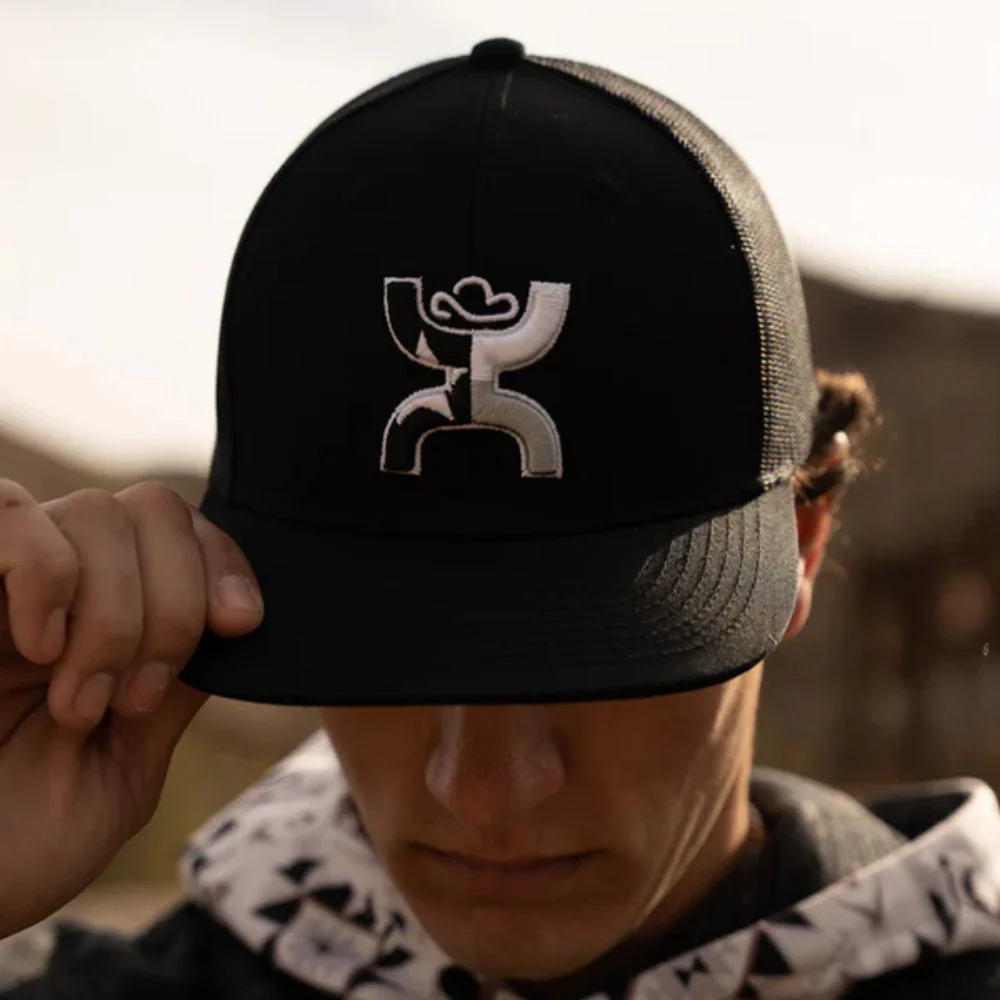 Hooey Mens "Texican" Black Cap - 2120T-BK