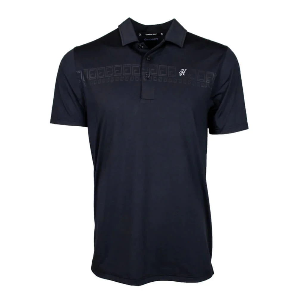 Hooey Mens "The Weekender" Polo Shirt Black - HP001BK - Image 3
