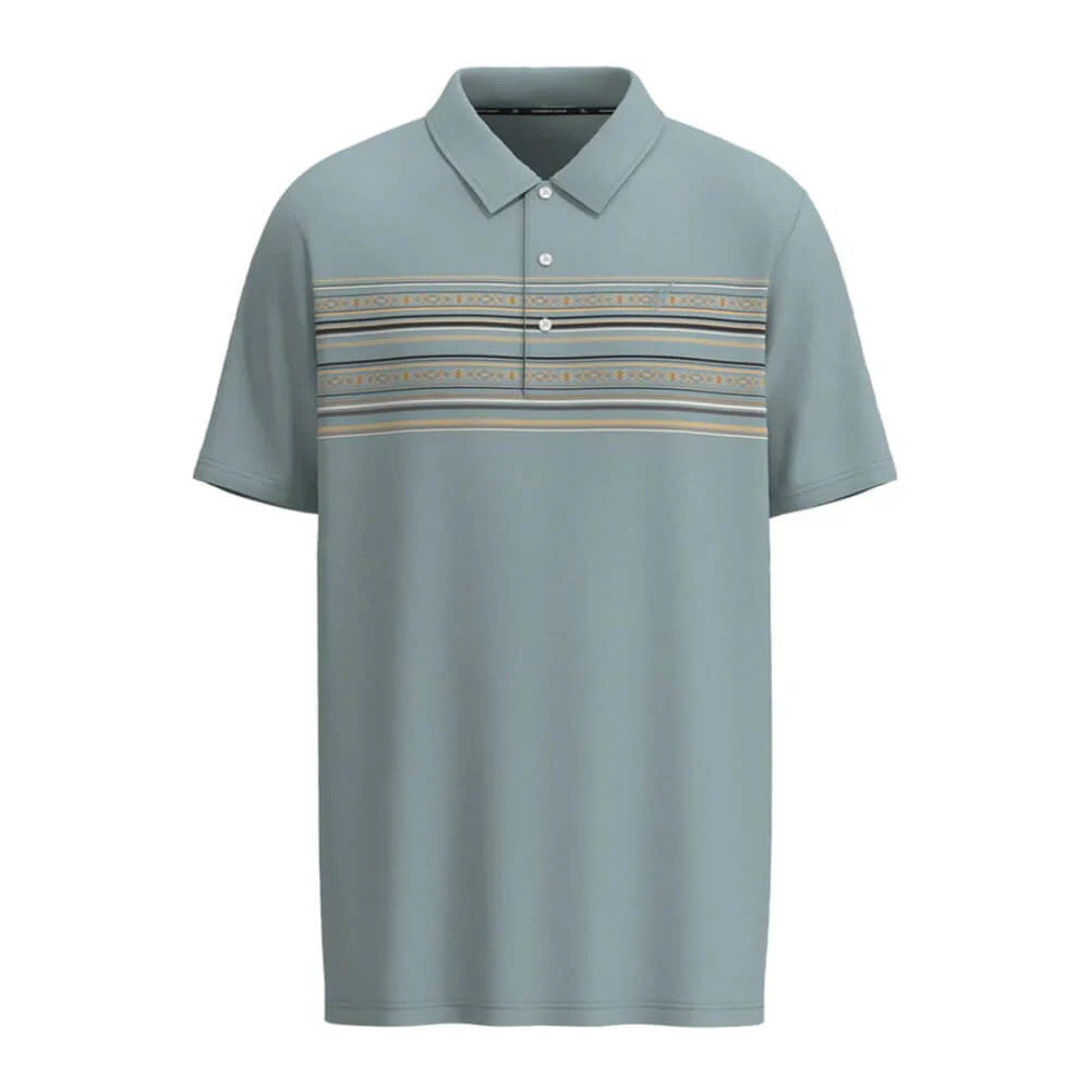Hooey Mens "The Weekender" Polo Shirt Light Blue w/Serape - HP2601LTBL - Image 2