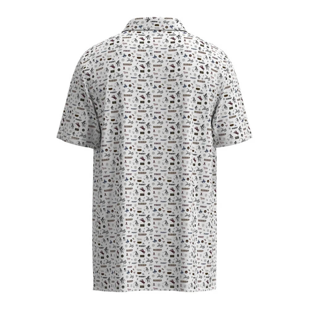Hooey Mens "The Weekender" Polo Shirt White - HP2601WHPR - Image 2