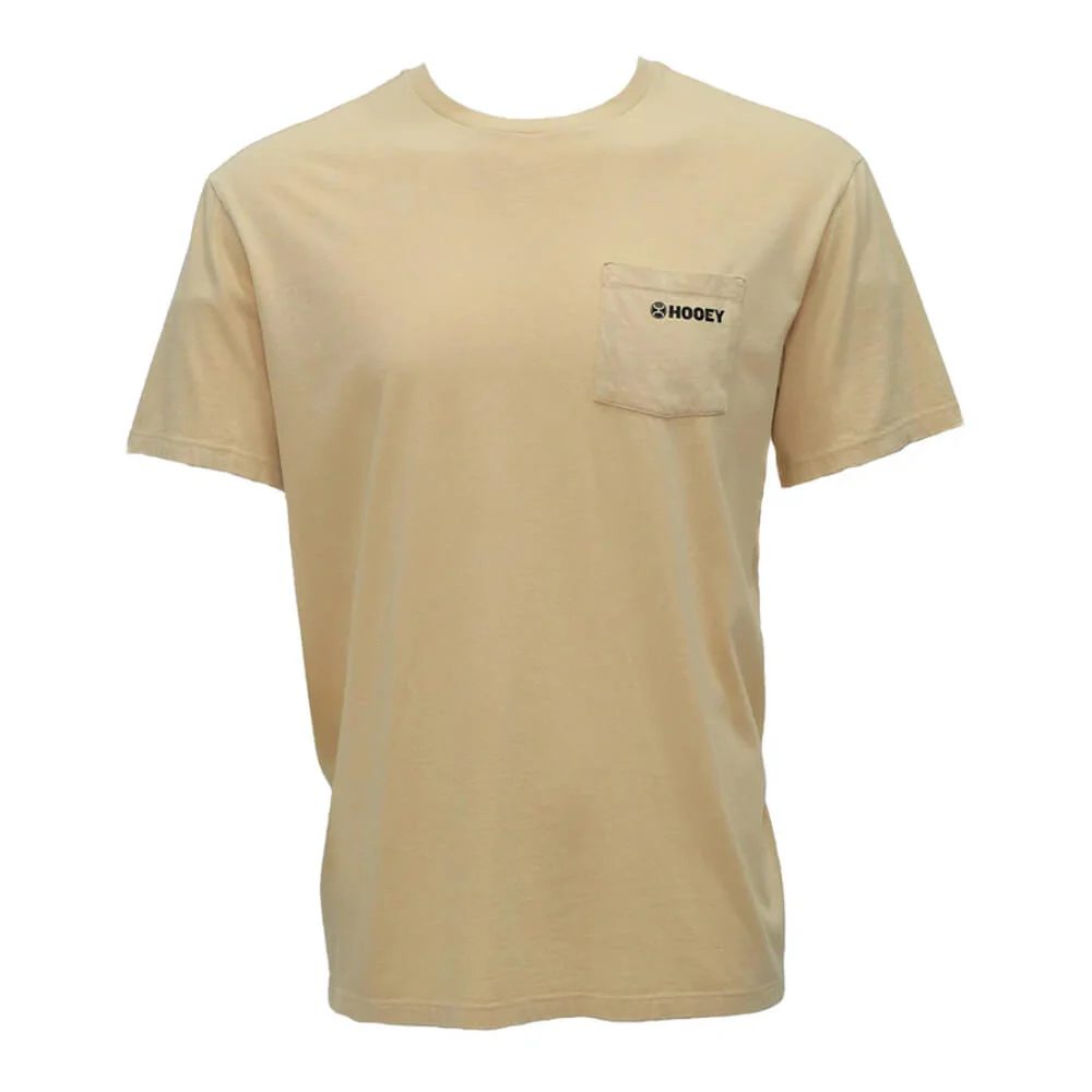 Hooey Mens "Zenith" T-Shirt Tan w/Aztec - HT1682TN
