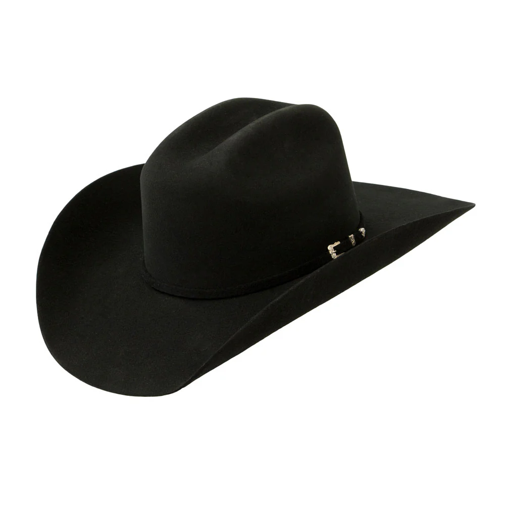 Justin Mens 3X Dixon Felt Hat Black - JF0330DIXON-BLK