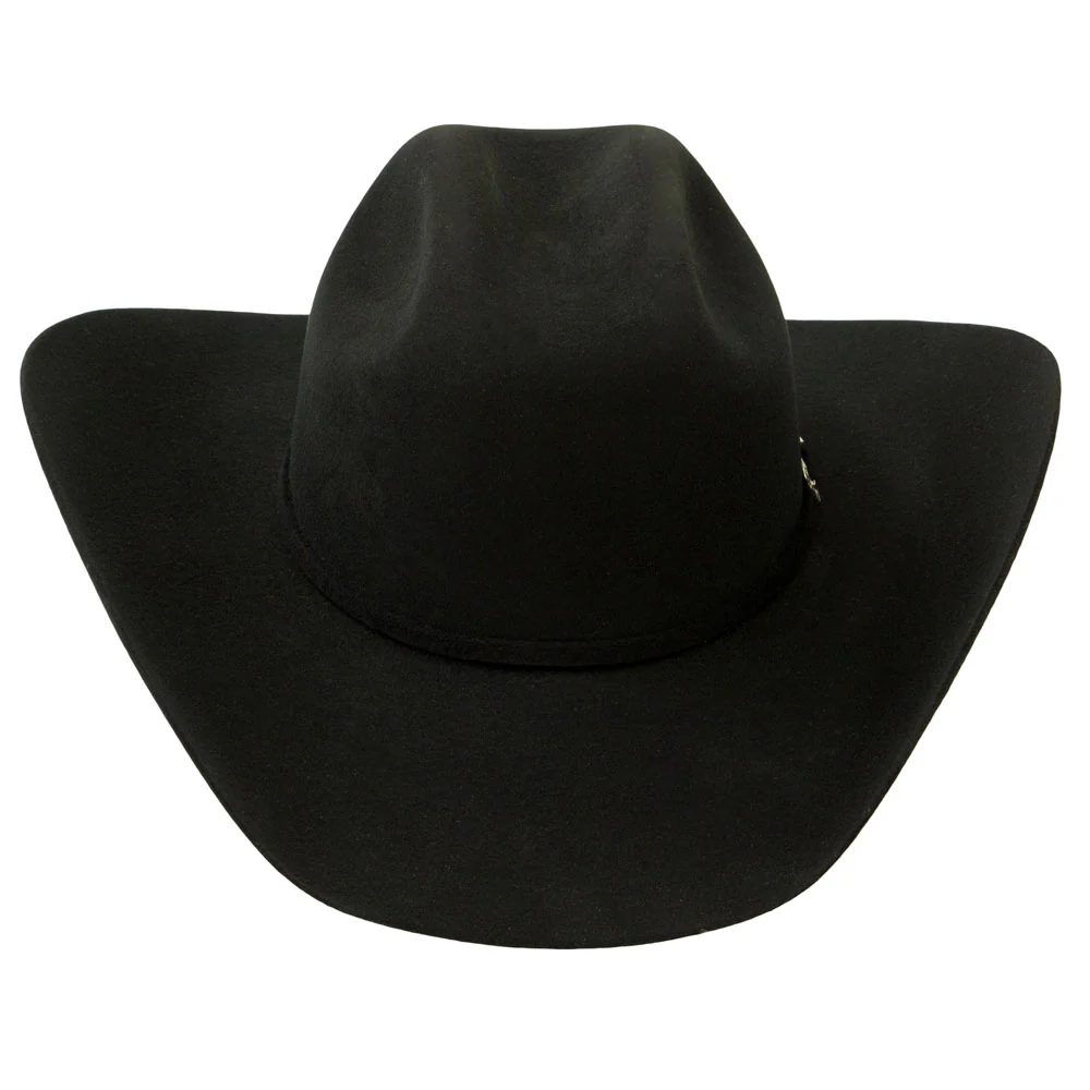 Justin Mens 3X Dixon Felt Hat Black - JF0330DIXON-BLK - Image 2