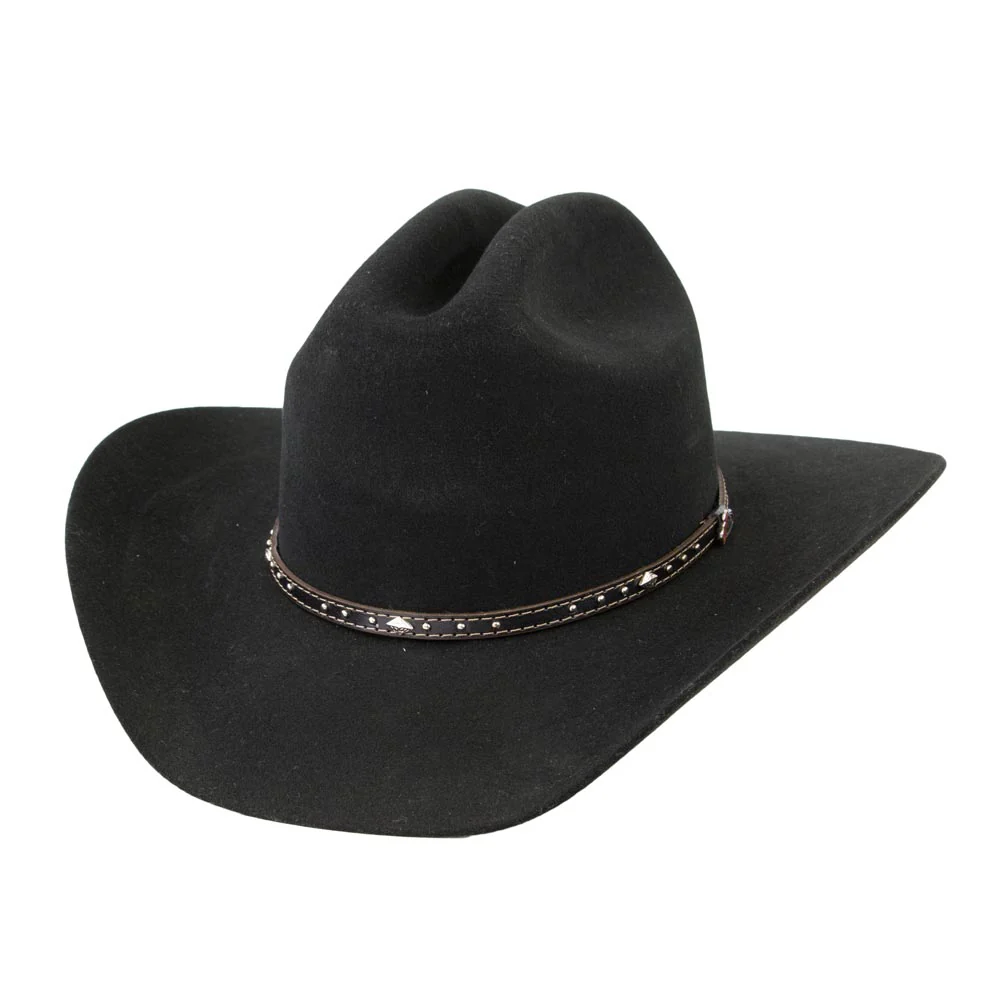 Justin Kids 2X Black Hills Felt Hat - JF0242BLKHILLSJR
