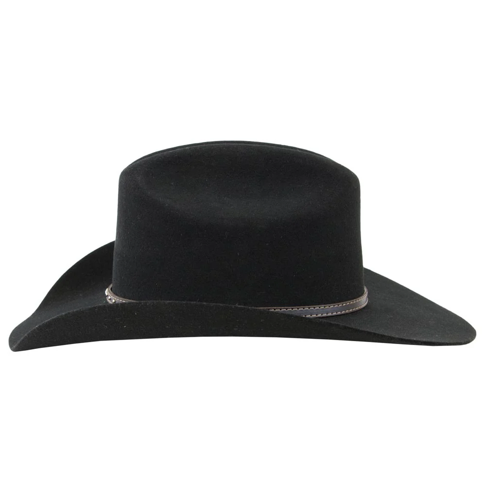 Justin Kids 2X Black Hills Felt Hat - JF0242BLKHILLSJR - Image 3
