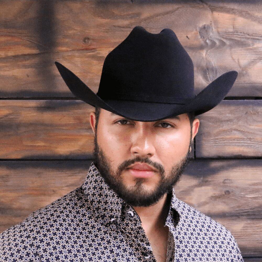 Larry Mahan Mens 10X Jerarca Felt Hat Black - MF1065JERARCA-BLK