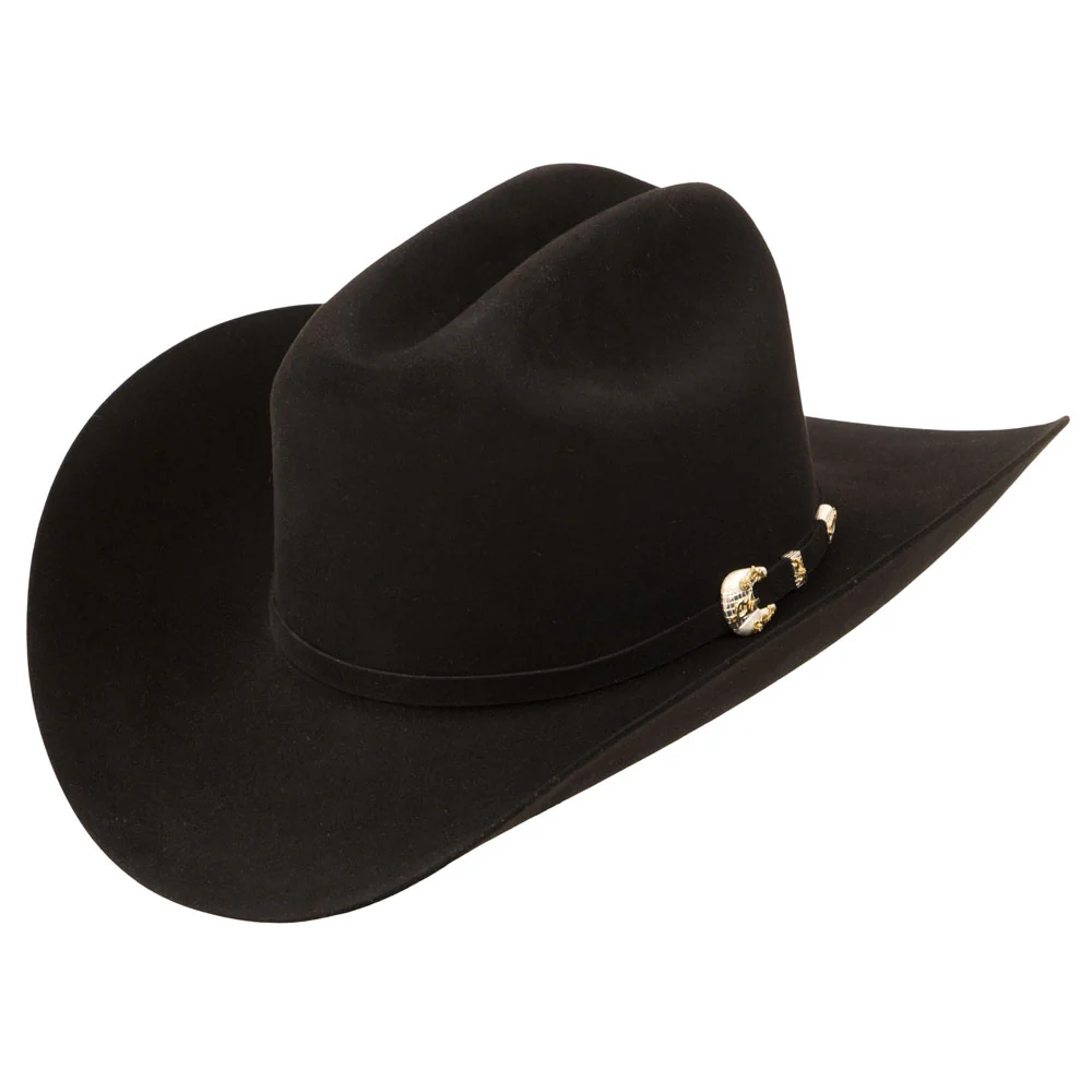 Larry Mahan Mens 1000X Imperial Black Felt Hat - MF1M65IMPERIAL-BLK - Image 4