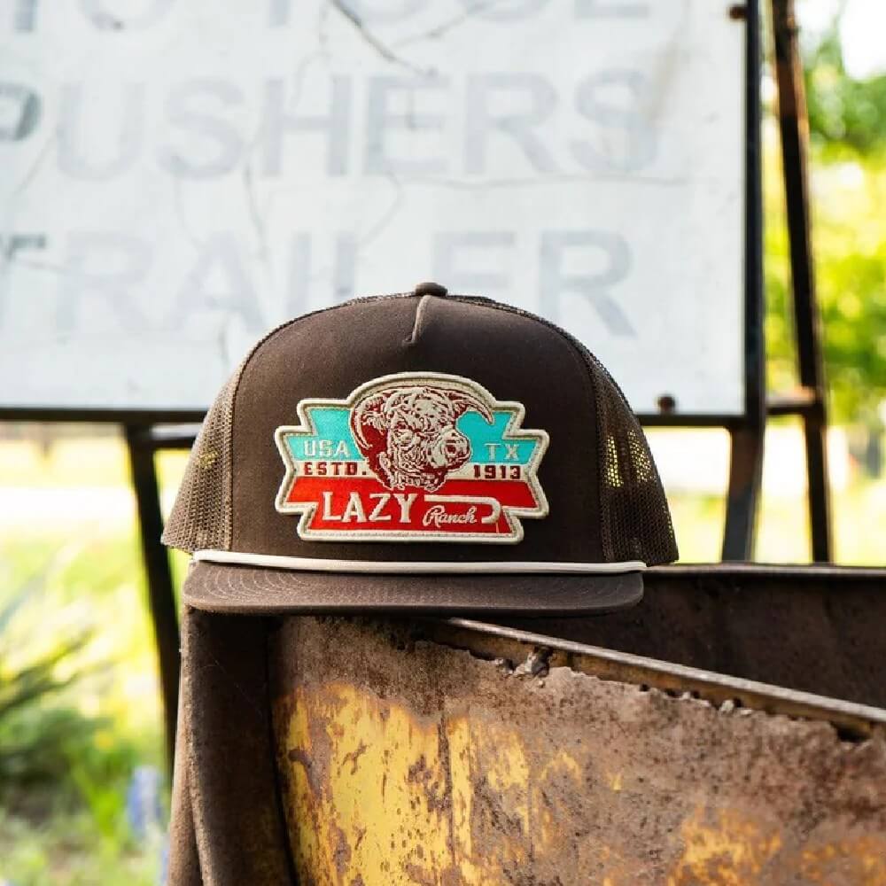 Lazy J Mens El Rancho Cap Brown - BROWN4ELRANCHORWB