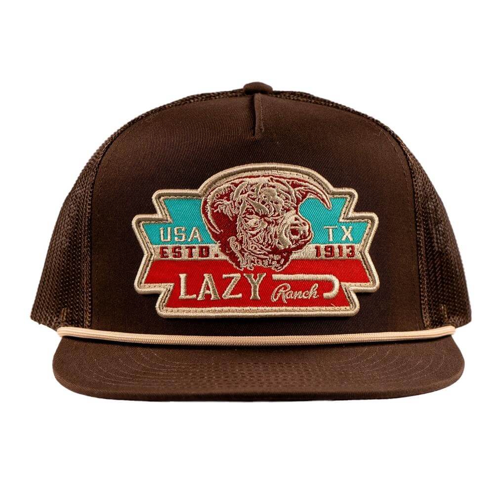 Lazy J Mens El Rancho Cap Brown - BROWN4ELRANCHORWB - Image 3