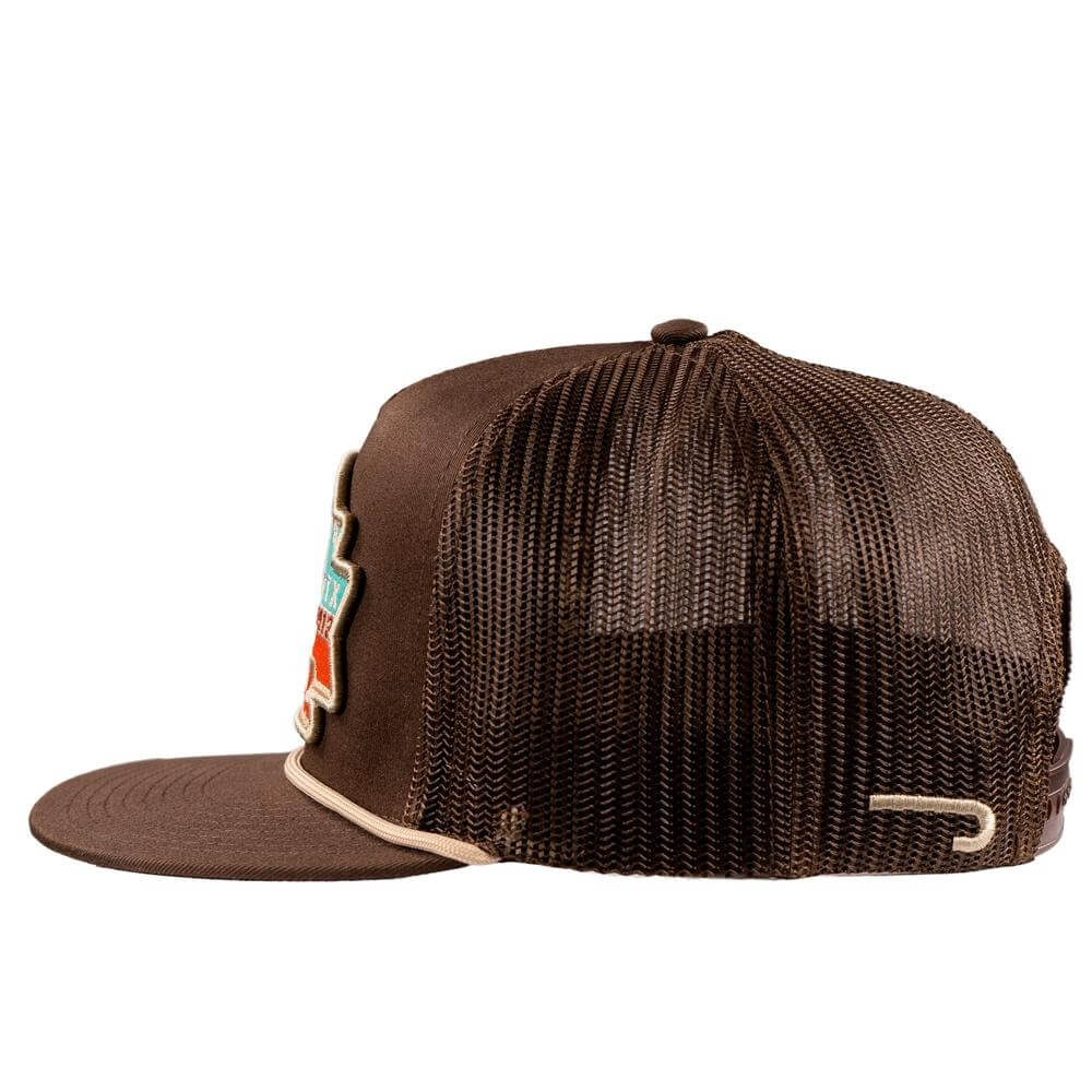 Lazy J Mens El Rancho Cap Brown - BROWN4ELRANCHORWB - Image 4