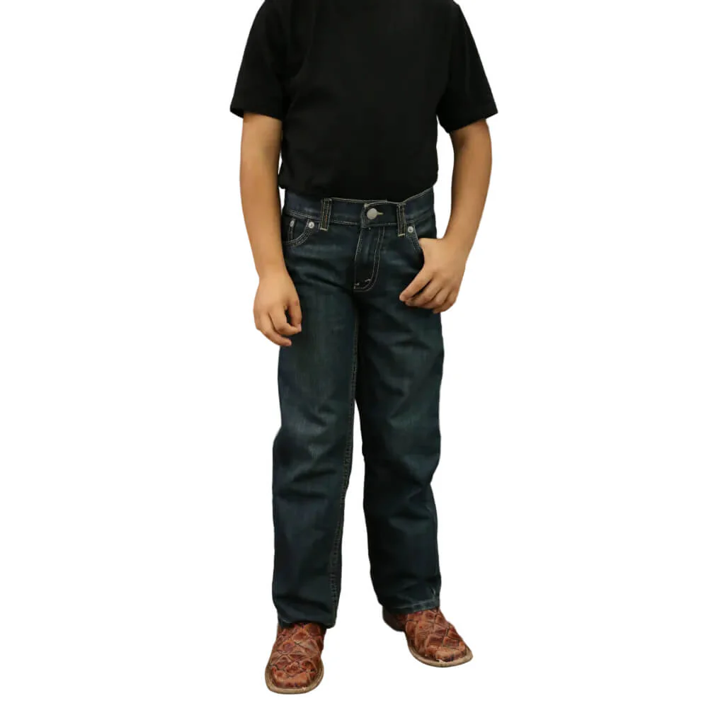 Levi’s Boys 505 Relaxed Straight Leg Performance Jeans (Sizes 4 - 7X) - 815505-M57
