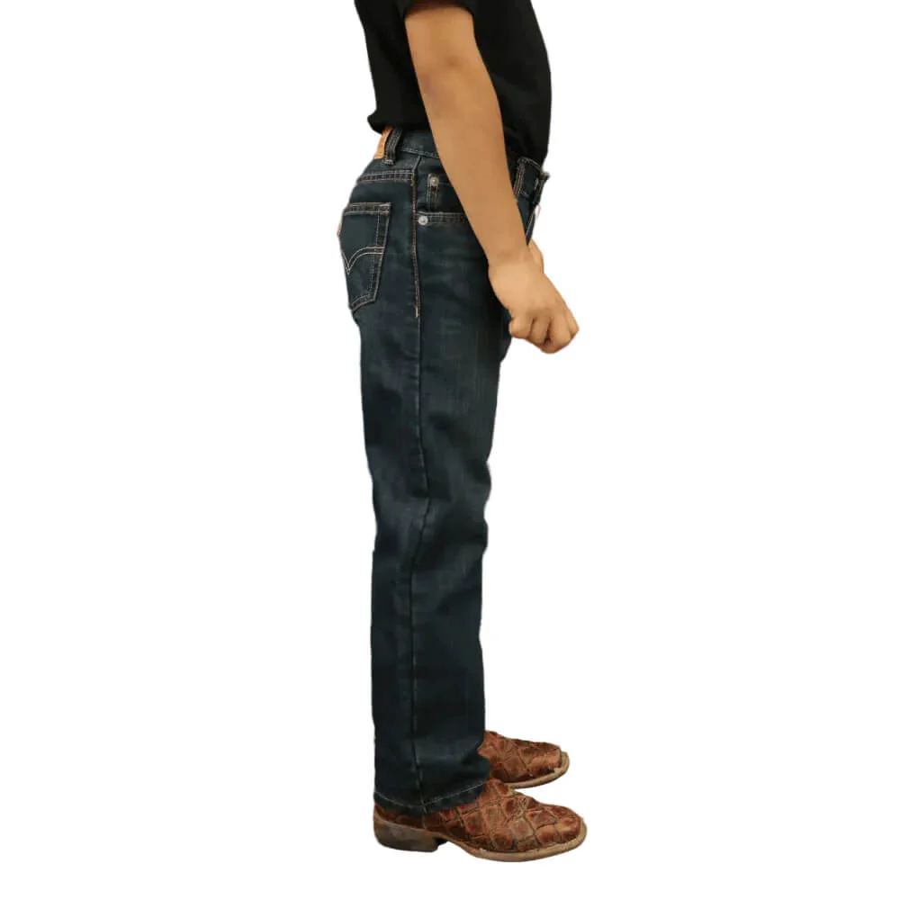 Levi’s Boys 505 Relaxed Straight Leg Performance Jeans (Sizes 4 - 7X) - 815505-M57 - Image 2