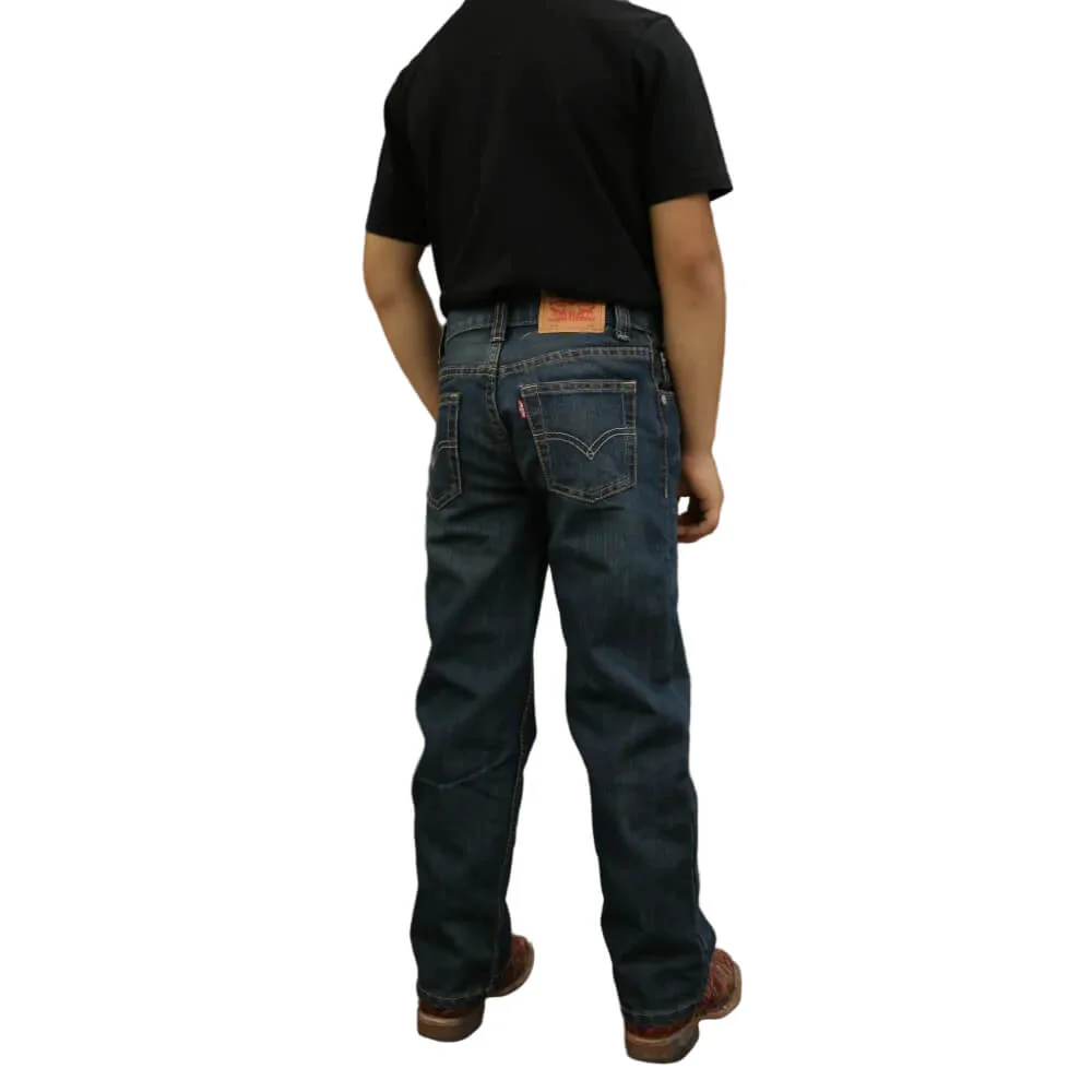 Levi’s Boys 505 Relaxed Straight Leg Performance Jeans (Sizes 4 - 7X) - 815505-M57 - Image 3