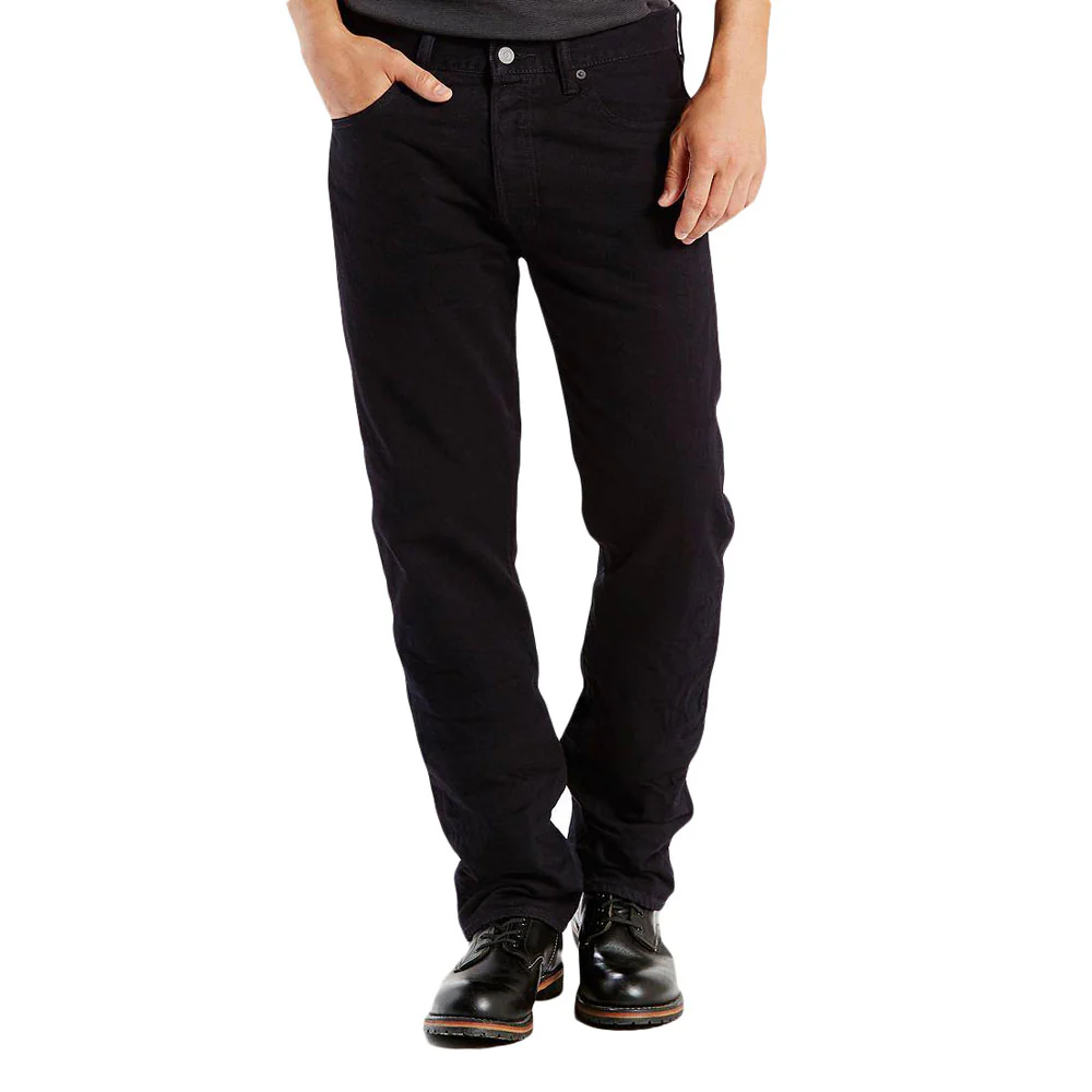 Levi's Mens 501 Original Fit Jeans Listless - Black - 005012442