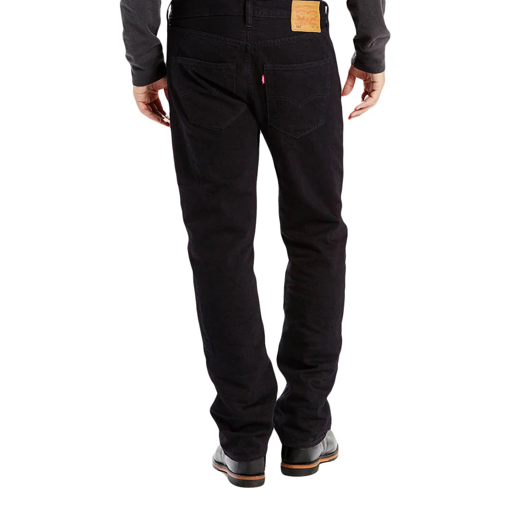 Levi's Mens 501 Original Fit Jeans Listless - Black - 005012442 - Image 2