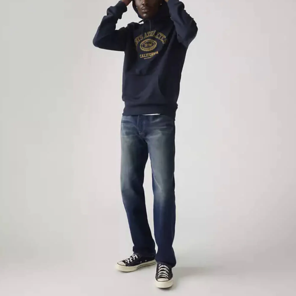 Levi's Mens 501® Original Fit Jeans Rockwell Morning/Dark Wash - 005013724 - Image 2