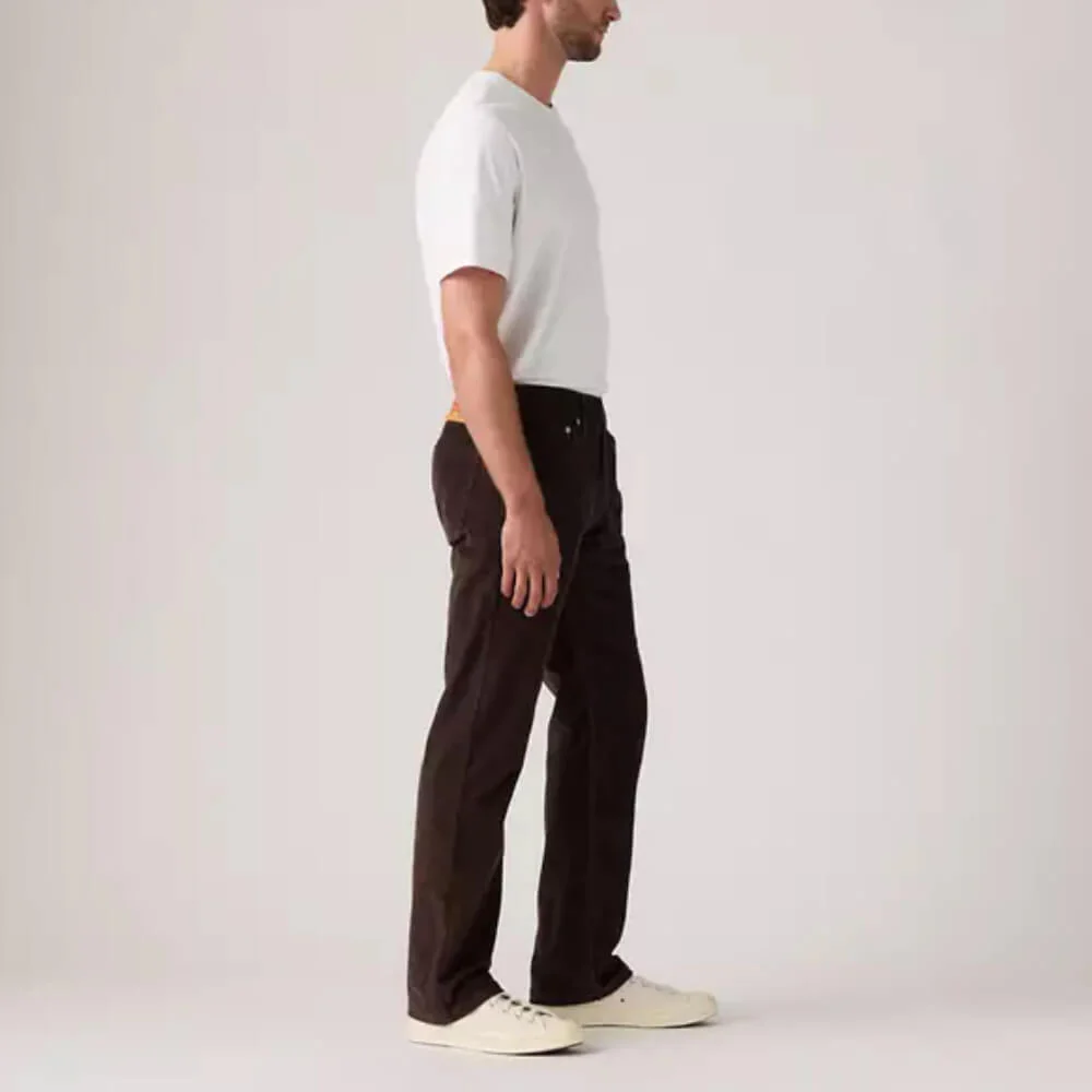 Levi's Mens 505 Regular Fit Corduroy Pants Black Coffee - 005053212 - Image 3