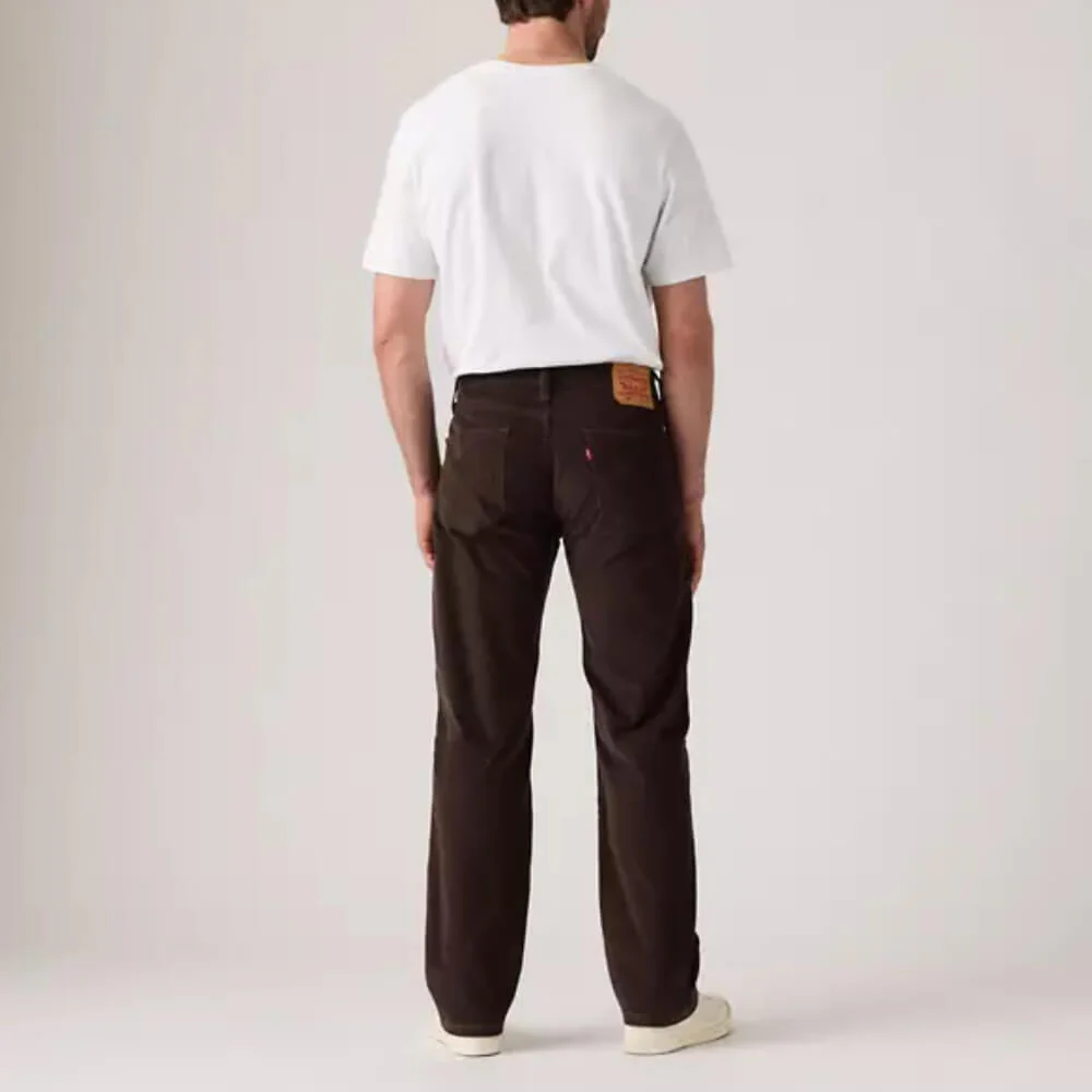 Levi's Mens 505 Regular Fit Corduroy Pants Black Coffee - 005053212 - Image 4