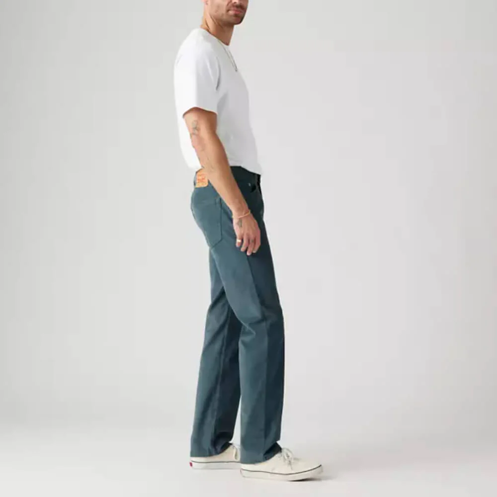 Levi's Mens 505 Regular Fit Corduroy Pants Dark Slate Grey - 005053055 - Image 2