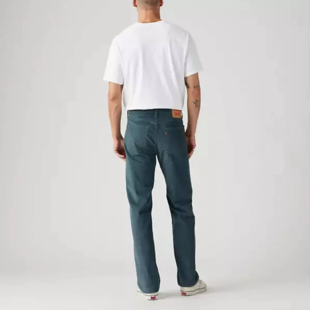 Levi's Mens 505 Regular Fit Corduroy Pants Dark Slate Grey - 005053055 - Image 3
