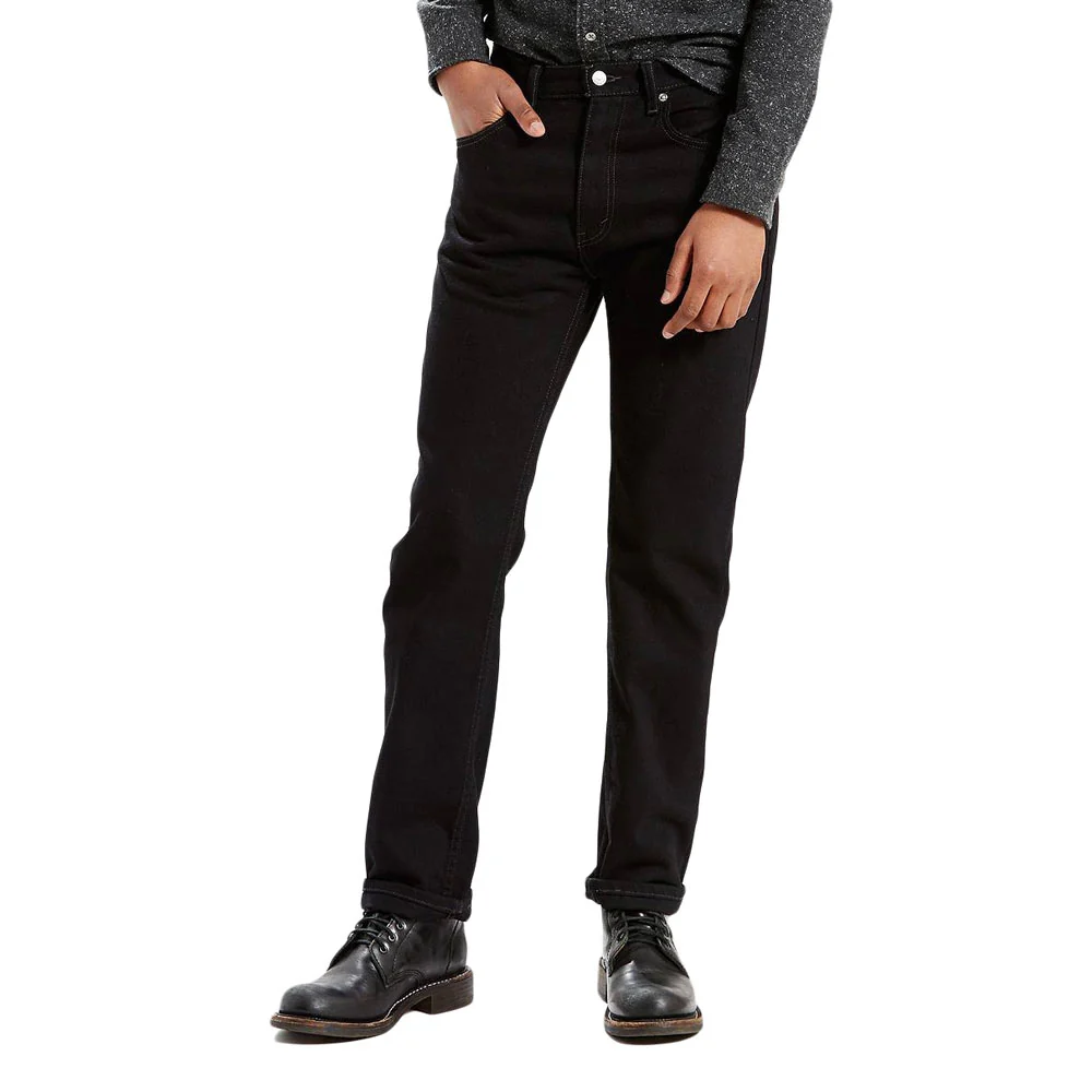 Levi's Mens 505 Regular Fit Jeans Black - 005050260