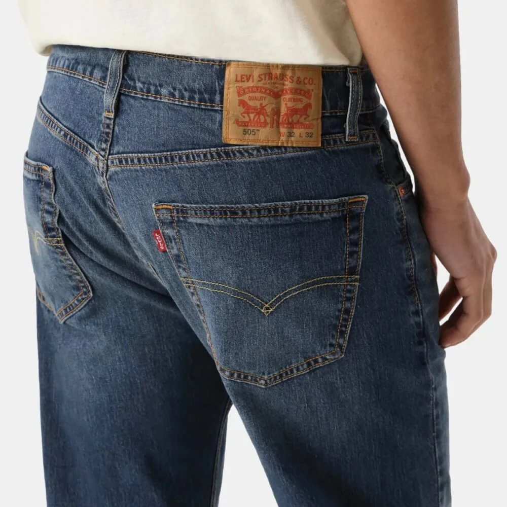 Levi's Mens 505 Regular Fit Jeans - 005053281 - Image 5