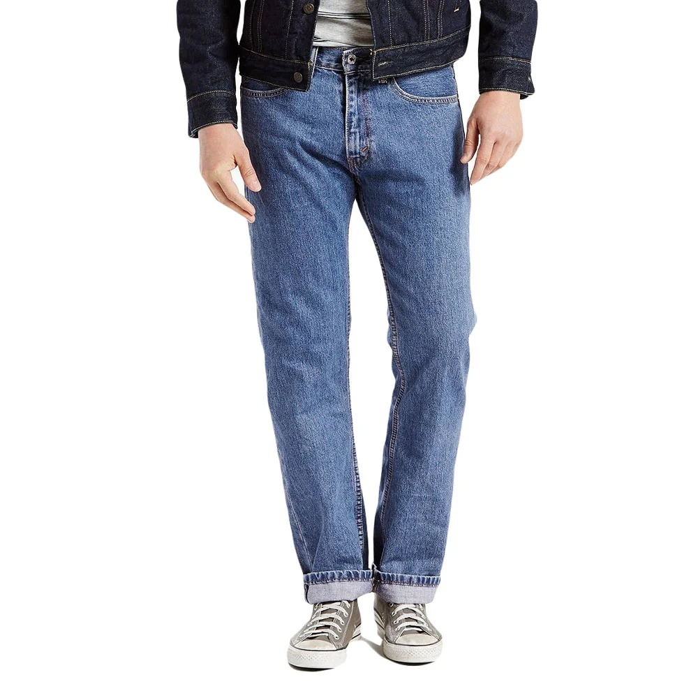Levi's Mens 505 Regular Fit Jeans Medium Stonewash - Non Stretch - 005054891