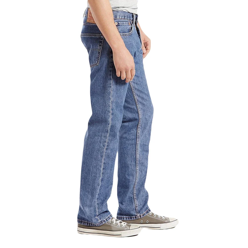 Levi's Mens 505 Regular Fit Jeans Medium Stonewash - Non Stretch - 005054891 - Image 3