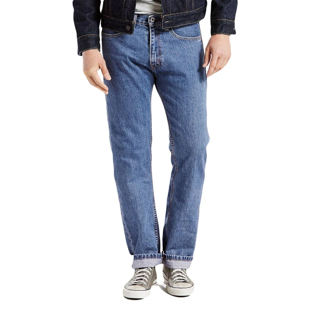 Levi's Mens 505 Regular Fit Jeans - Medium Stonewash - Big & Tall - 045054891