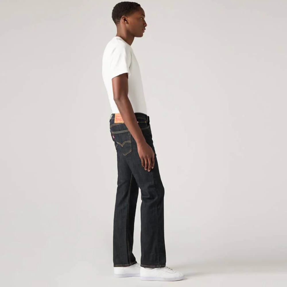 Levi's Mens 505™ Regular Jeans Dark Rinse - Dark Wash - 005051447 - Image 3