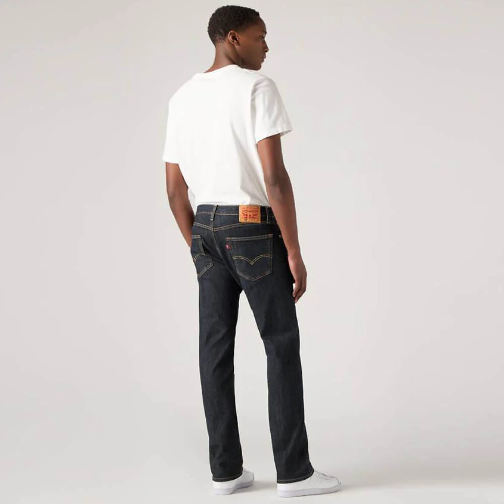 Levi's Mens 505™ Regular Jeans Dark Rinse - Dark Wash - 005051447 - Image 4