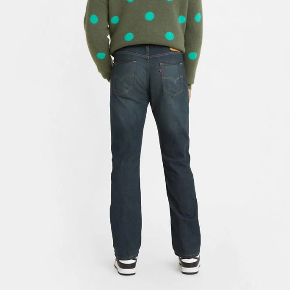 Levi's Mens 514 Regular Straight Fit Jeans Midnight - Blue - 005140403 - Image 3