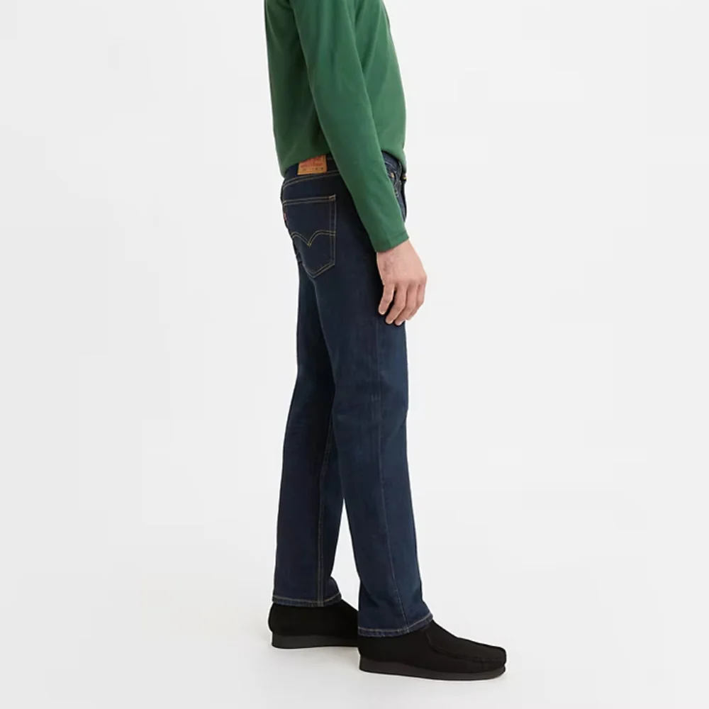 Levi's Mens 514 Straight Jeans Clean Run - Dark Wash - 005141592 - Image 3