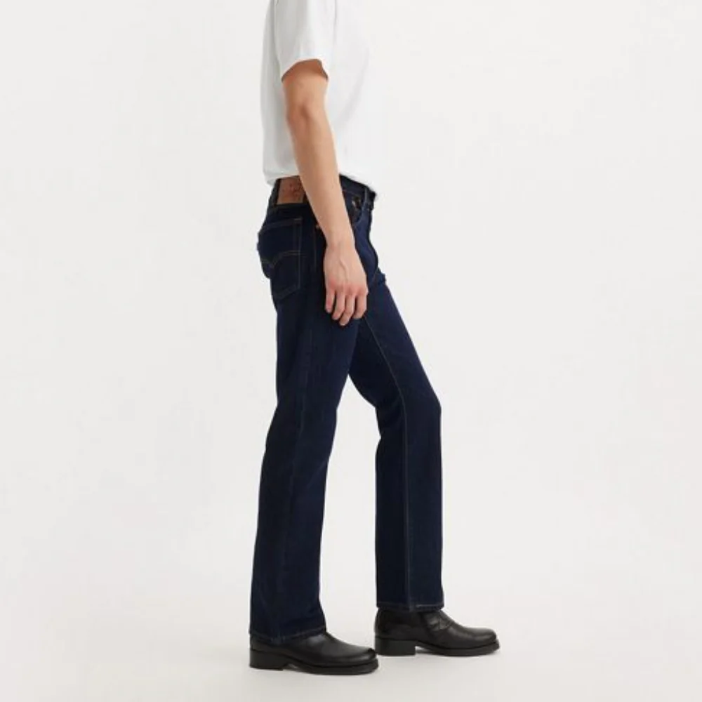 Levi's Mens 517 Bootcut Fit Jeans Rinse - Dark Wash - 005170216 - Image 3