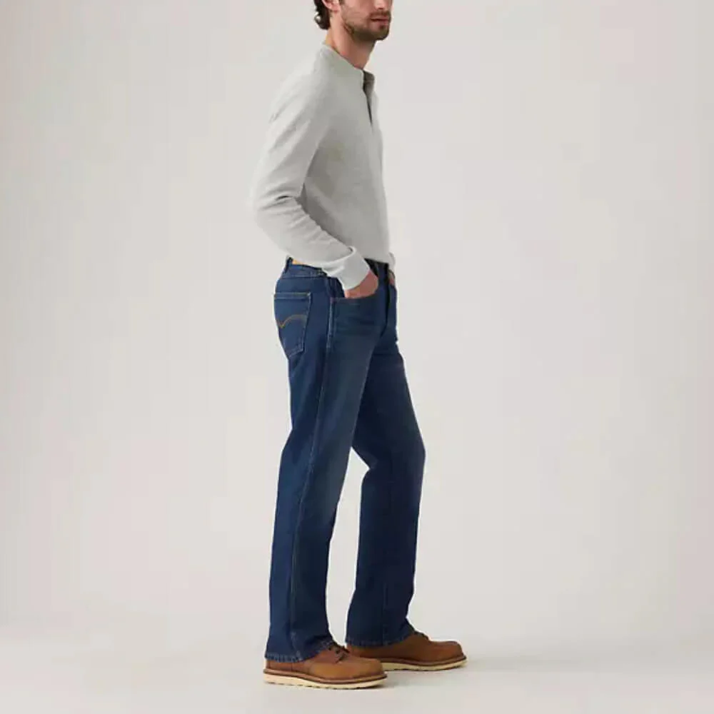 Levi's Mens 537 Western Bootcut Jeans Wow Have Fun Blue - 000XI0023 - Image 3