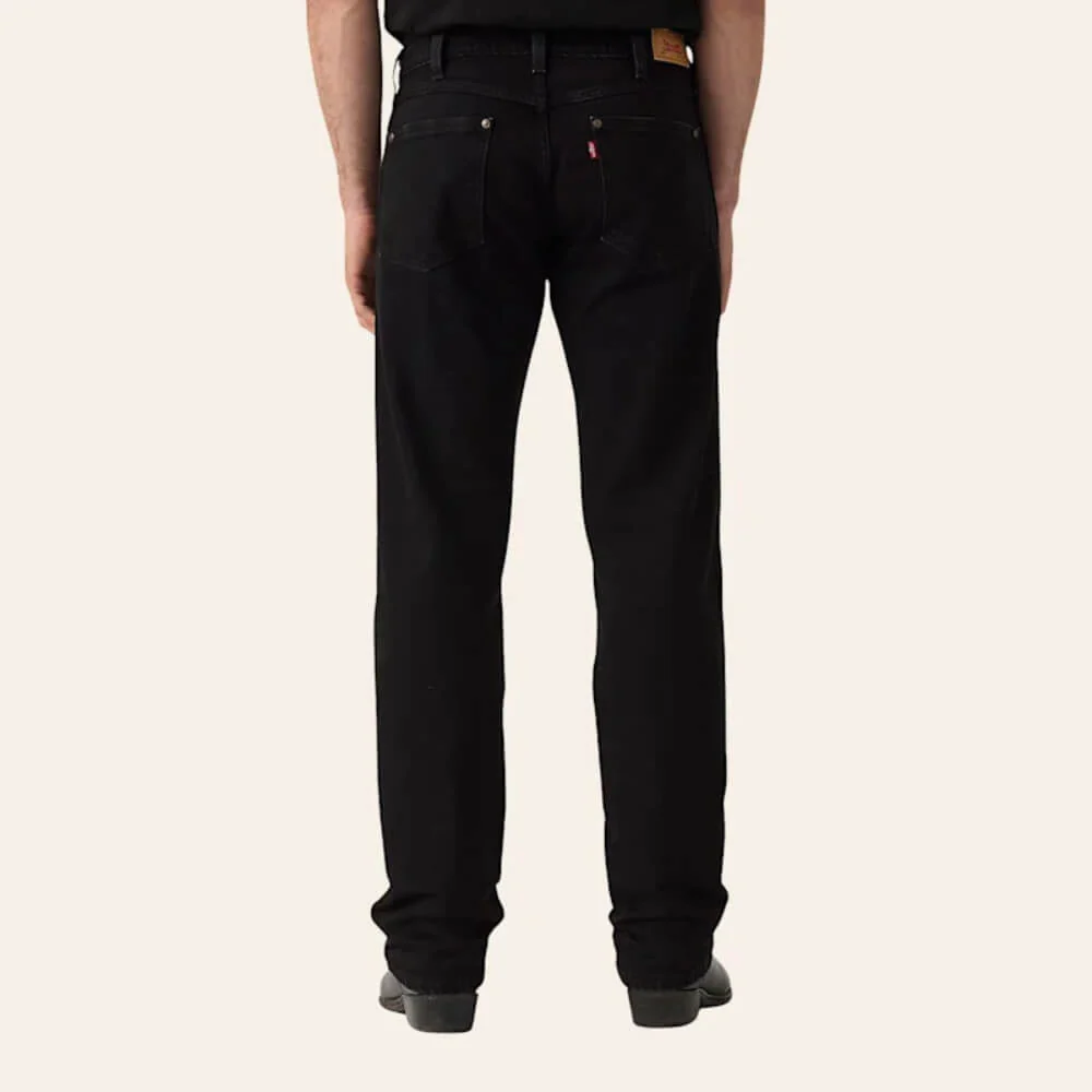 Levi's Mens 557 Western Run The Road Jeans Black - 001Y00000 - Image 2