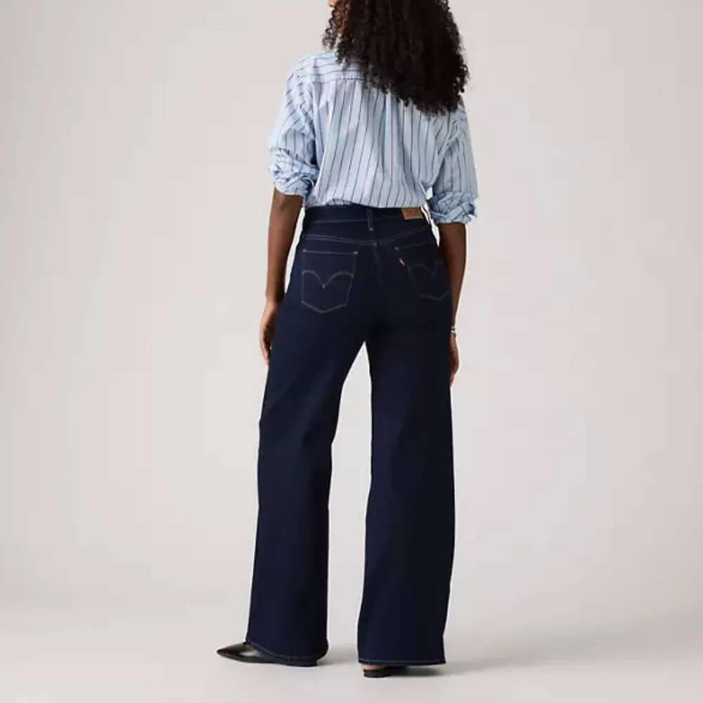 Levi's Womens 318 Shaping Wide Leg Jeans - 001PZ0009 - Image 4