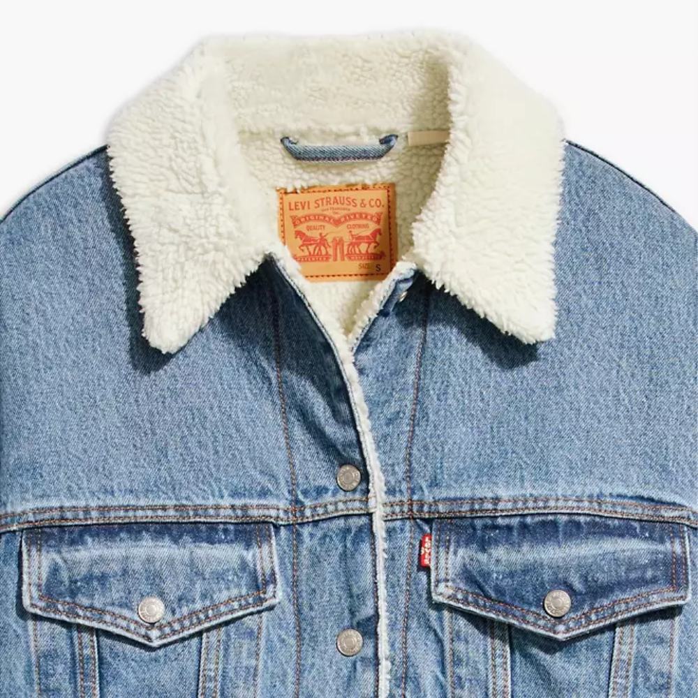 Levi's Womens '90s Sherpa Trucker Jacket - A44350011 - Image 4