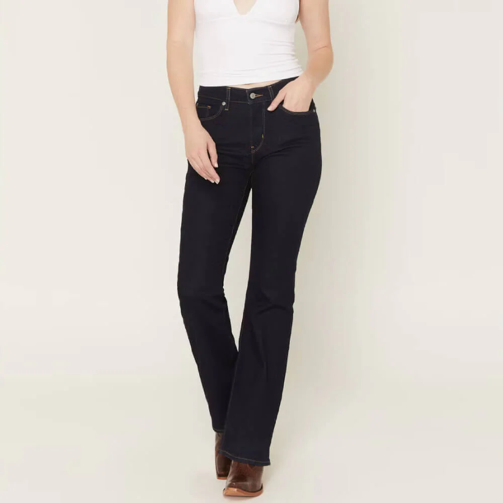 Levi's Womens Classic Bootcut Stretch Jeans Darkest Sky Wash - 392520063