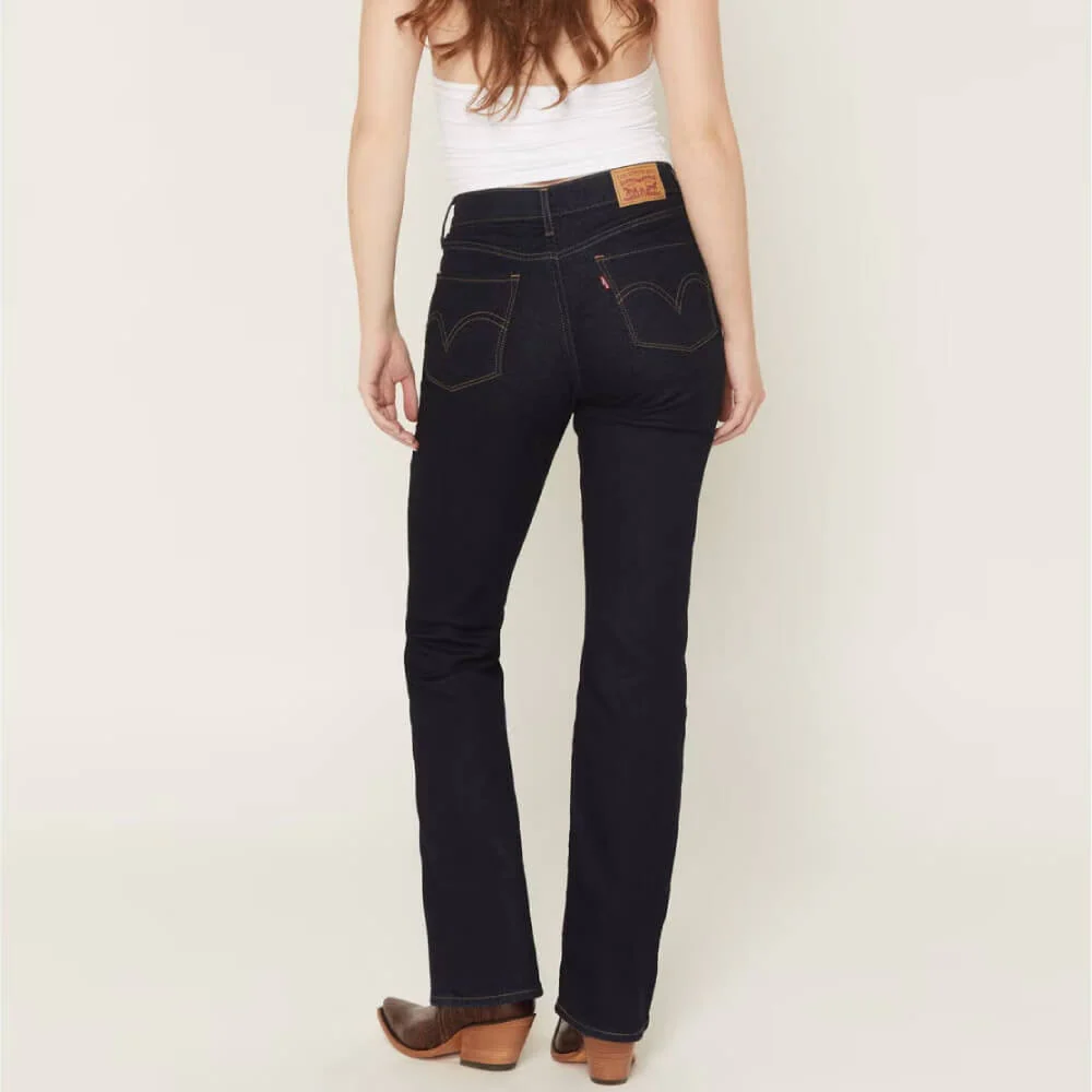 Levi's Womens Classic Bootcut Stretch Jeans Darkest Sky Wash - 392520063 - Image 2