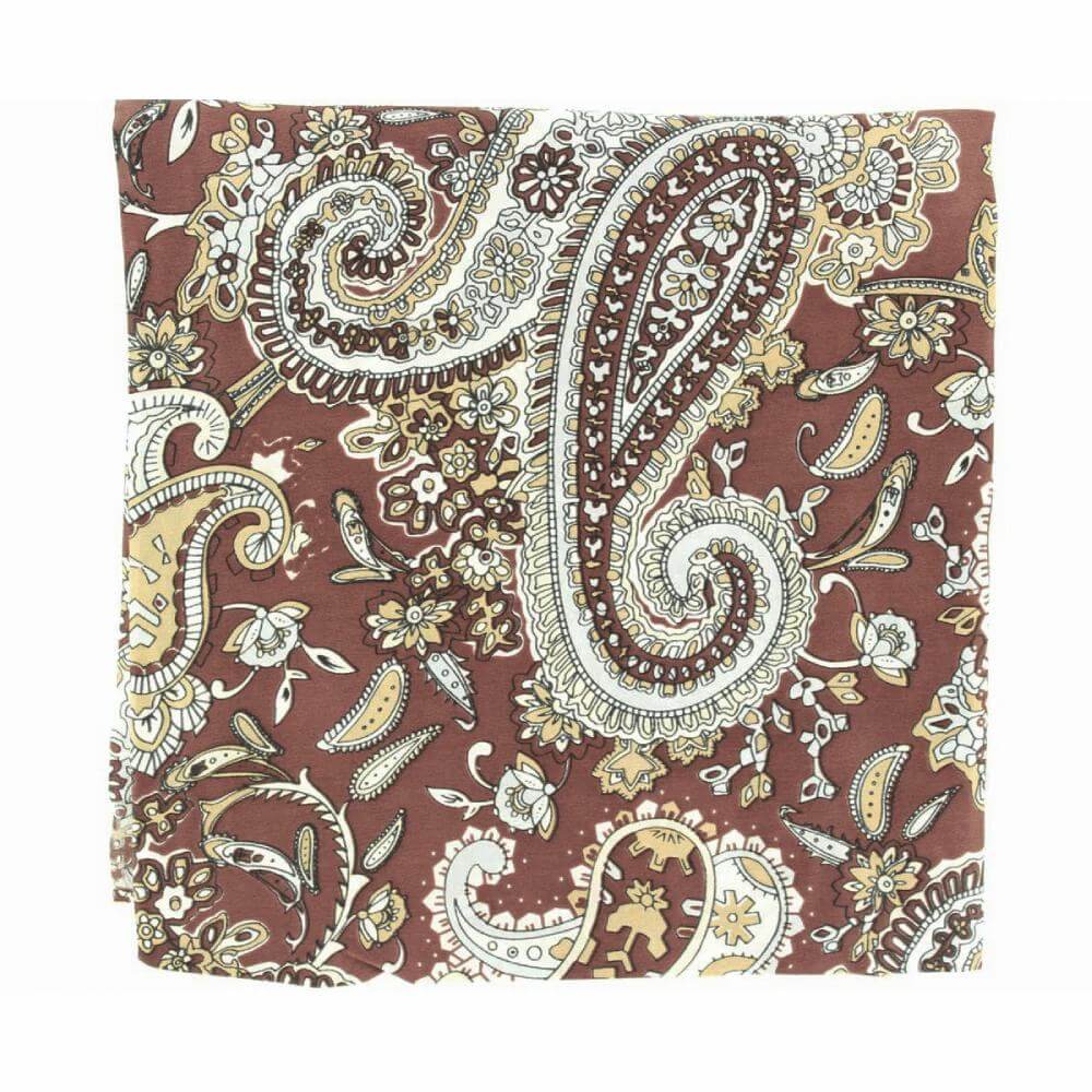 M&F Western Paisley Wild Rag Brown - 904202